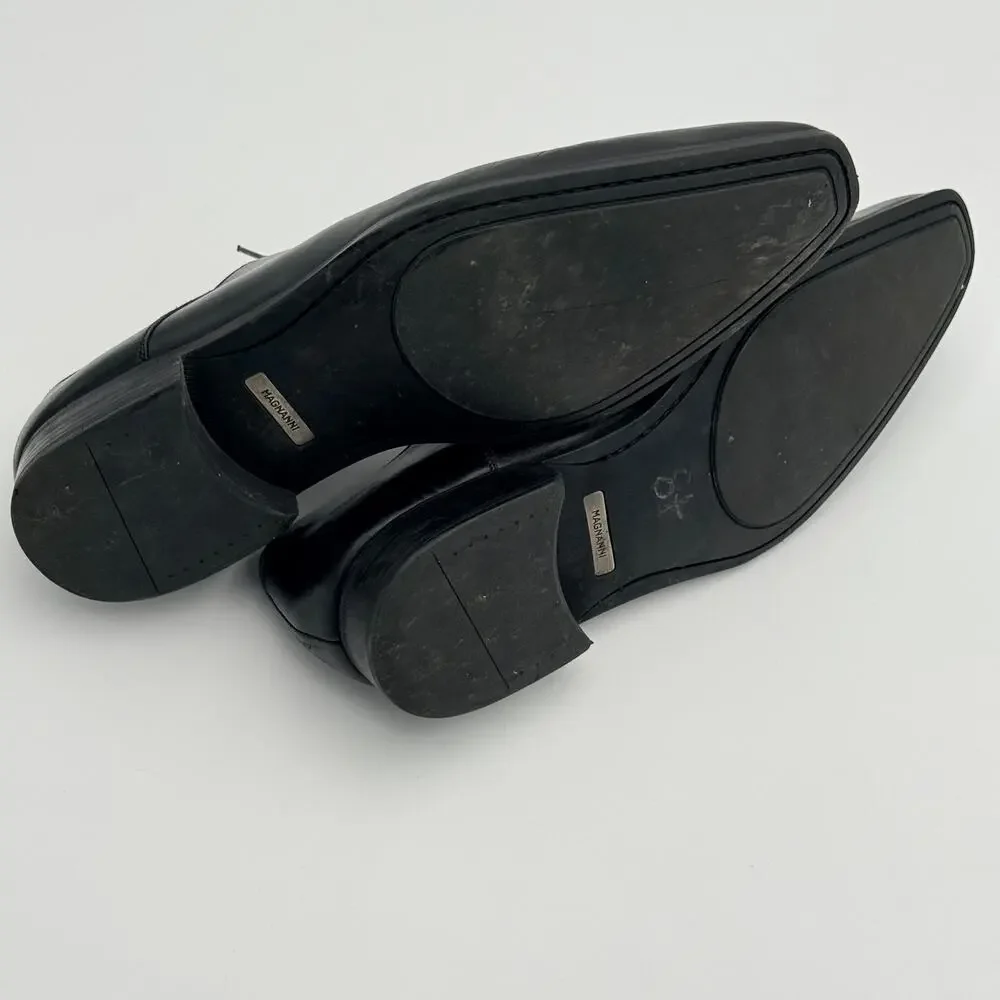 Magnanni for Neiman Marcus Black Leather Oxfords 11 M